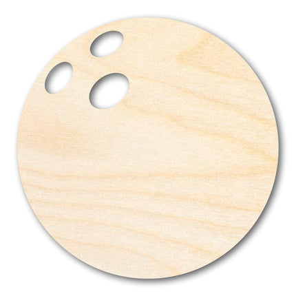 Unfinished Wood Bowling Ball Silhouette - Craft- up to 46" DIY