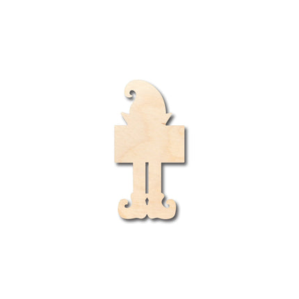 Unfinished Wood Elf With Sign Shape - Christmas - Craft - up to 46" DIY