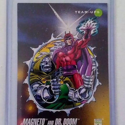 Marvel Universe Card - 1992 #078 Magneto and Dr. Doom