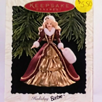 Barbie Keepsake Ornament - Holiday Barbie 1996
