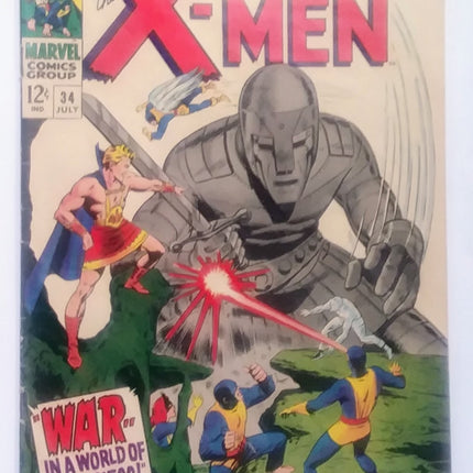 X-Men #034, Marvel Comics (July 1967, VG-)