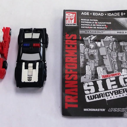 Transformers Micromasters figure set - Autobots Stakeout and Red Heat (Siege)