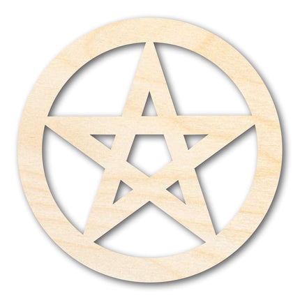 Unfinished Wood Pentacle Shape - Craft - up to 46" DIY