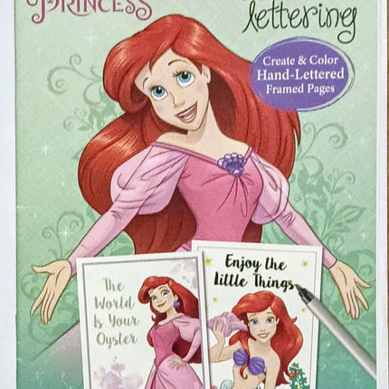 Disney Princess Activity Book - Hand Lettering
