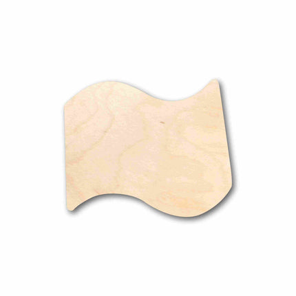 Unfinished Wood Cute Flag Silhouette - Craft- up to 46" DIY