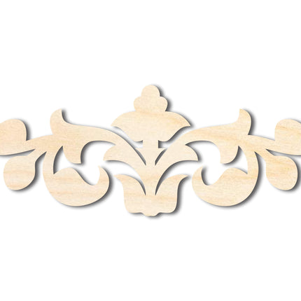 Unfinished Wood Deco Border Silhouette - Craft - up to 46" DIY