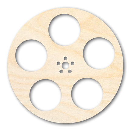Unfinished Wood Film Reel Shape | Craft Cutout | up to 46" DIY