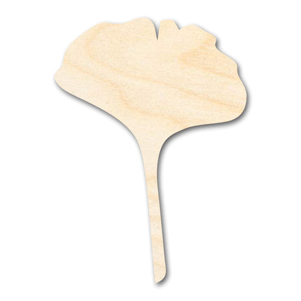 Unfinished Wood Gingko Leaf Shape | Craft Cutout | up to 46" DIY