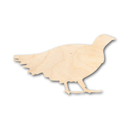 Unfinished Wood Grouse Bird Shape - Craft - up to 46" DIY
