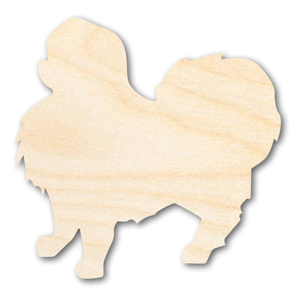 Unfinished Wood Japanese Chin Shape - Pet Craft - up to 46"