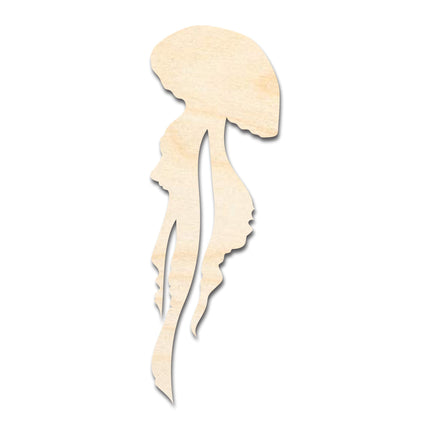 Unfinished Wood Jellyfish Silhouette - Craft - up to 46" DIY