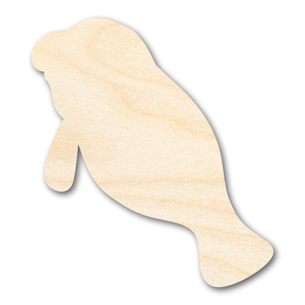 Unfinished Wood Cute Manatee Shape - Ocean Craft - up to 46" DIY