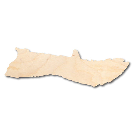 Unfinished Wood Molokai Hawaiian Island Shape - Craft - up to 46" DIY