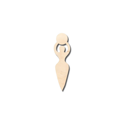 Unfinished Wood Moon Goddess Shape - Craft - up to 46" DIY