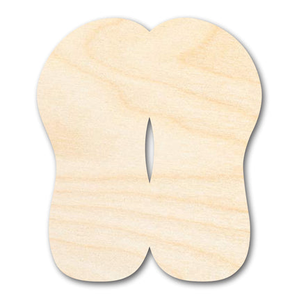 Unfinished Wood Flip Flop Sandals | Summer | Beach | Craft Cutout | up to 46" DIY