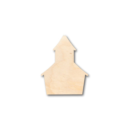 Unfinished Wood School House Shape - Craft - up to 46" DIY