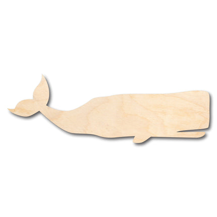 Unfinished Wood Sperm Whale Shape - Craft - up to 46" DIY