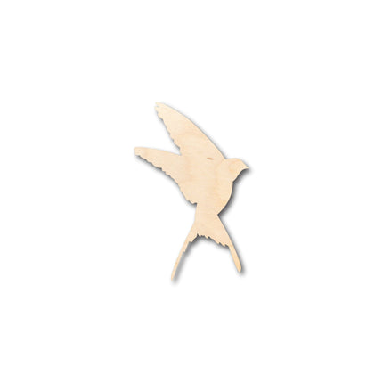 Unfinished Wood Swallow Shape - Craft - up to 46" DIY