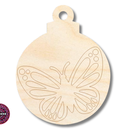 Unfinished Wood Etched Butterfly Ornament Shape | JGrondz | Paint By Line Crafts | up to 30" DIY