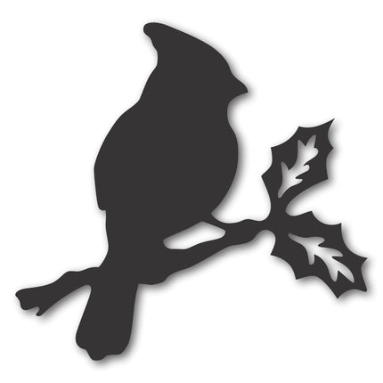 Metal Cardinal Wall Sign | Metal Bird Wall Art | Metal Cardinal Wall Plaque | 15 Color Options