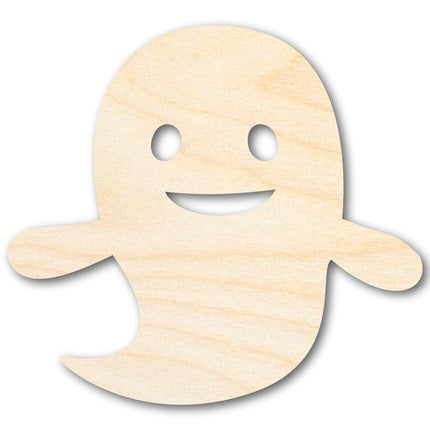 Unfinished Wood Cute Ghost Shape - Craft - up to 46"