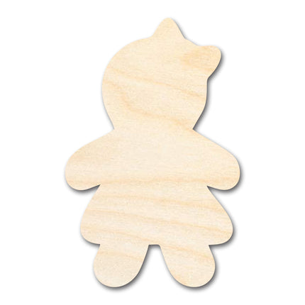 Unfinished Wood Gingerbread Girl Shape - Craft - up to 46"