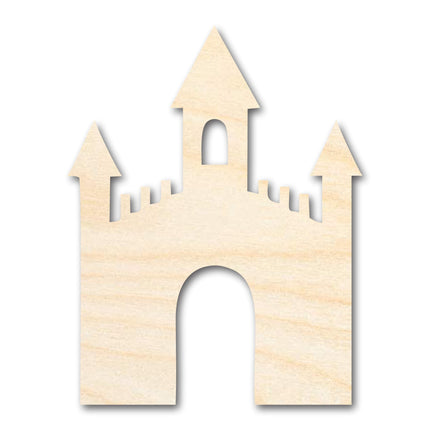 Unfinished Wood Castle Shape - Craft - up to 46"