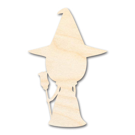 Unfinished Wood Cute Witch Shape - Craft - up to 46"
