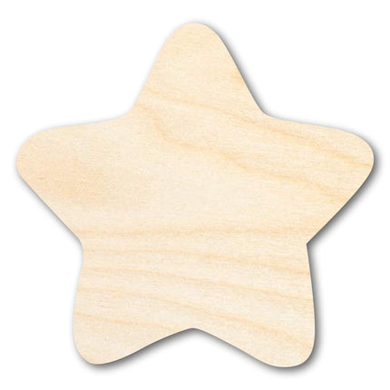 Unfinished Wood Marshmallow Star Shape - Craft - up to 46"