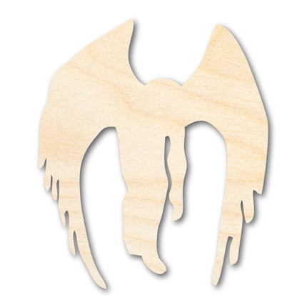 Unfinished Wood Mothman Shape - Craft - up to 46"