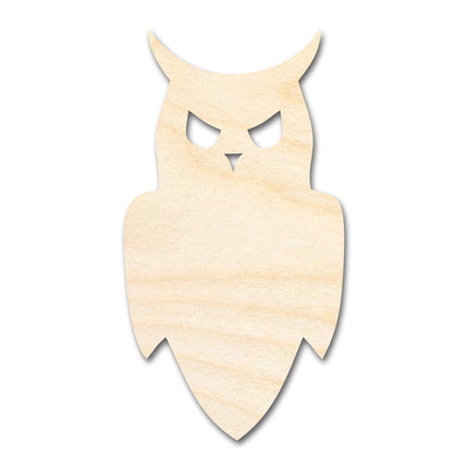 Unfinished Wood Night Owl Shape - Craft - up to 46"