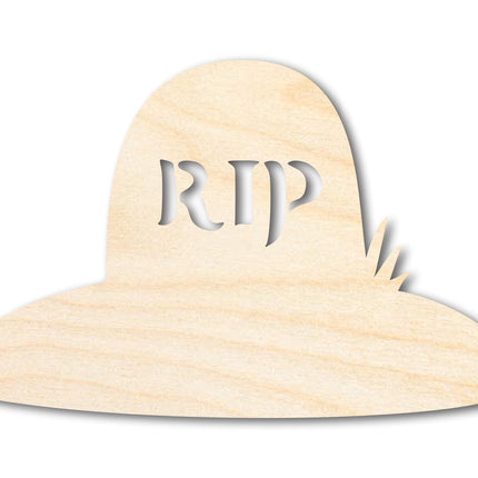 Unfinished Wood RIP Grave Shape - Craft - up to 46"