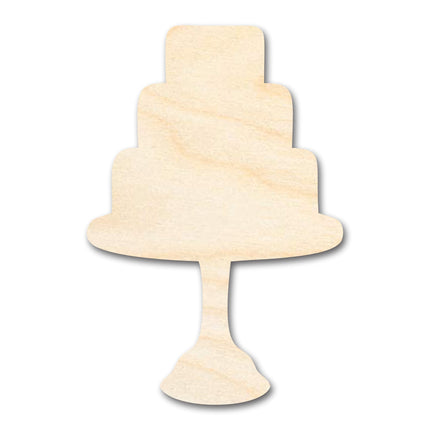 Unfinished Wood Tiered Cake Shape - Craft - up to 46"