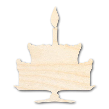 Unfinished Wood Party Cake Shape - Craft - up to 46"