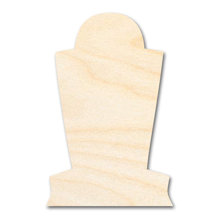 Unfinished Wood Tombstone Shape - Craft - up to 46"