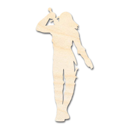 Unfinished Wood Swordsman Shape - Craft - up to 46"
