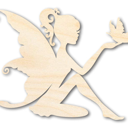 Unfinished Wood Fairy Shape - Craft - up to 46"