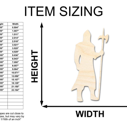 Unfinished Wood Guardsman Shape - Craft - up to 46"