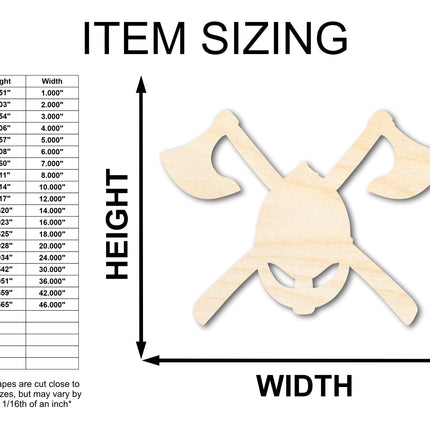 Copy of Unfinished Wood Axes and Helmet Shape - Craft - up to 46"