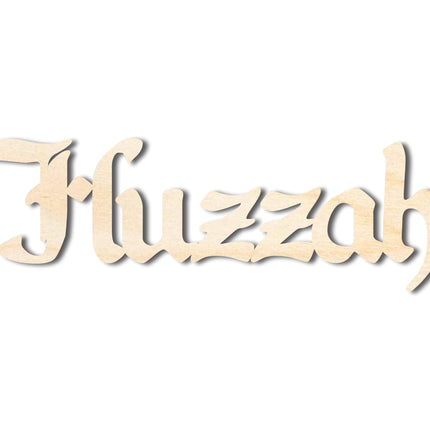 Unfinished Wood Huzzah! Shape - Craft - up to 46"