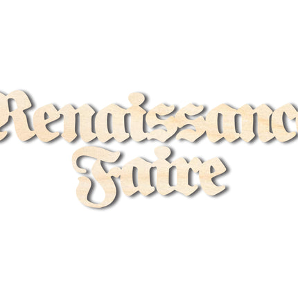 Unfinished Wood Renaissance Faire Shape - Craft - up to 46"