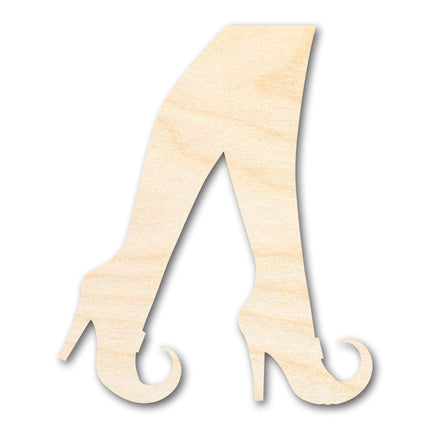 Unfinished Wood Witch Legs Shape - Craft - up to 46"