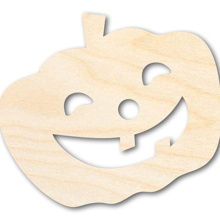 Unfinished Wood Smiling Pumpkin Shape - Craft - up to 46"