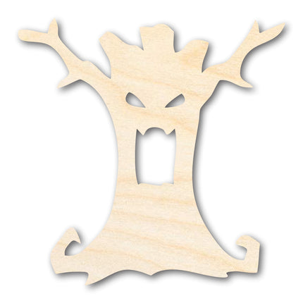 Unfinished Wood Scary Tree Shape - Craft - up to 46"