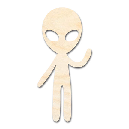 Unfinished Wood Alien Greetings Shape - Craft - up to 46"