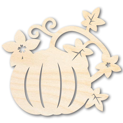 Unfinished Wood Pumpkin Vines Shape - Craft - up to 46"