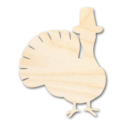 Unfinished Wood Pilgrim Turkey Shape - Craft - up to 46"