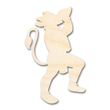 Unfinished Wood Hanuman Shape - Craft - up to 46"
