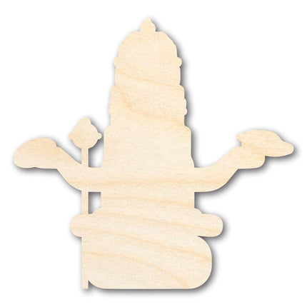 Unfinished Wood Vishnu Shape - Craft - up to 46"