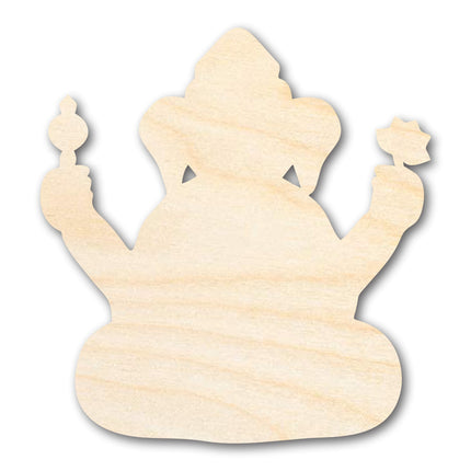 Unfinished Wood Ganesha Shape - Craft - up to 46"